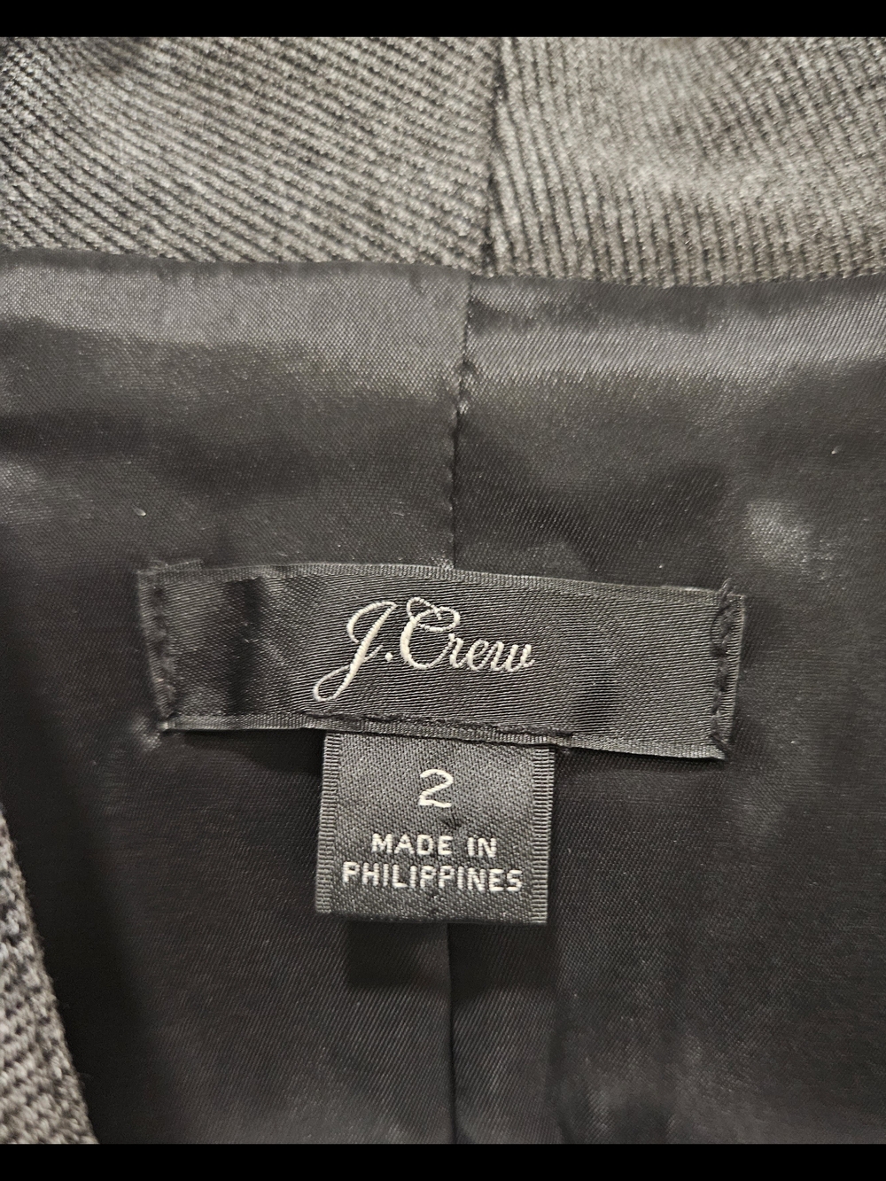 J. Crew Women's Collarless Gray Tailored Blazer - 2nd Of The 1st One Posted - Picture 4 of 12